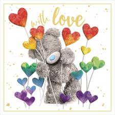3D Holographic With Love Me to You Bear Card Image Preview